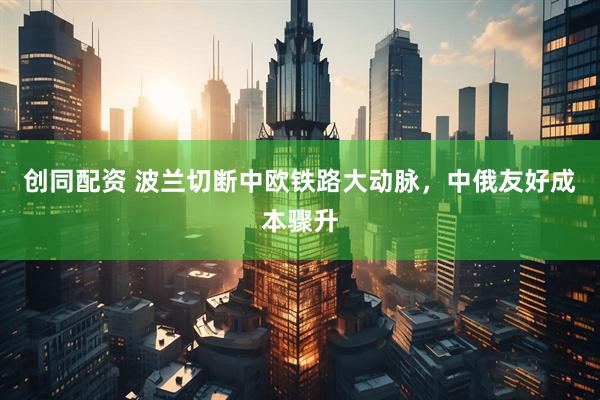 创同配资 波兰切断中欧铁路大动脉，中俄友好成本骤升